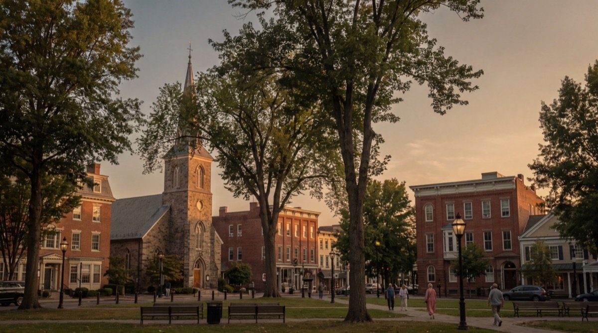 Morristown, New Jersey — golden-hour city view