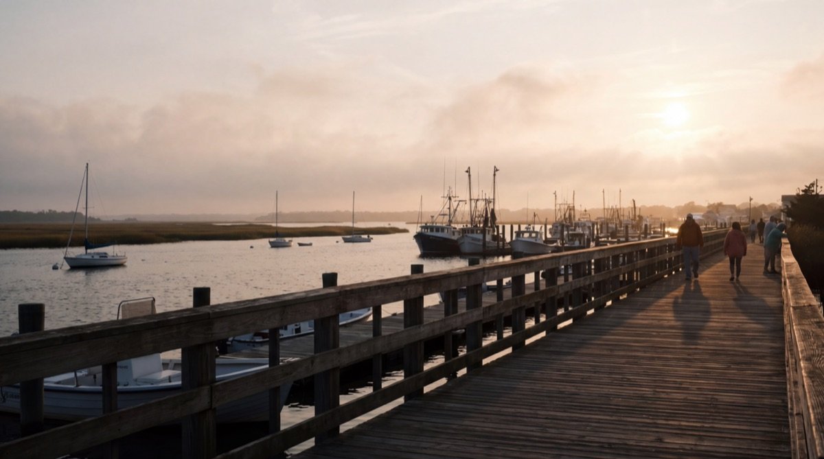 Toms River, New Jersey — golden-hour city view