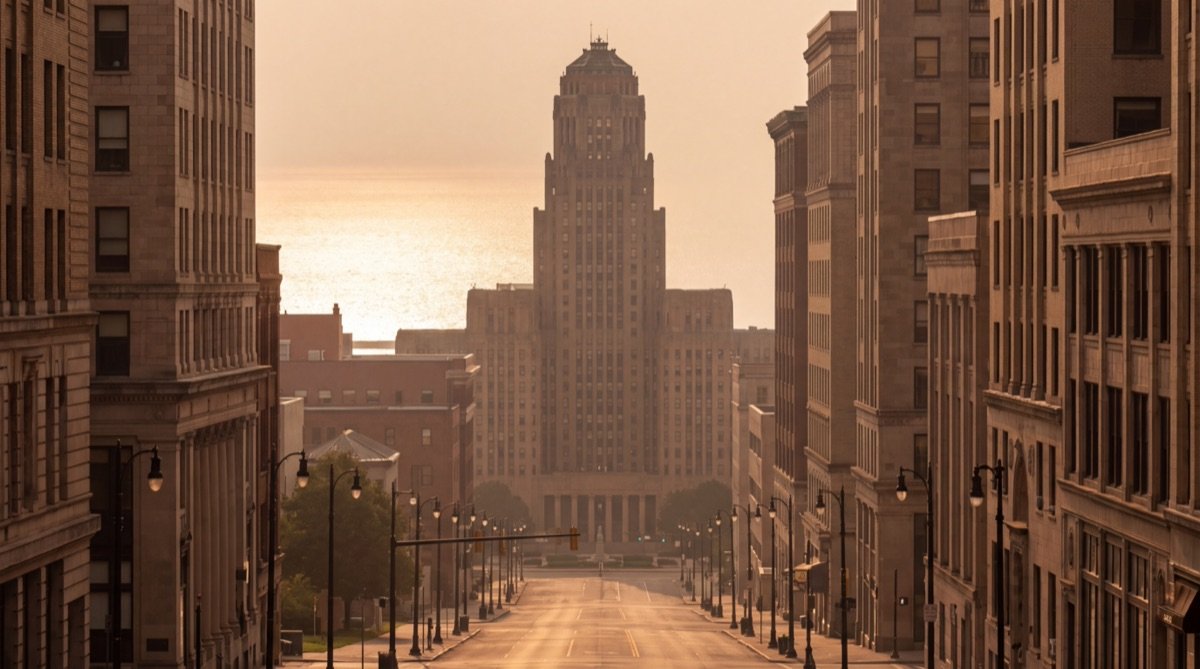 Buffalo, New York — golden-hour city view