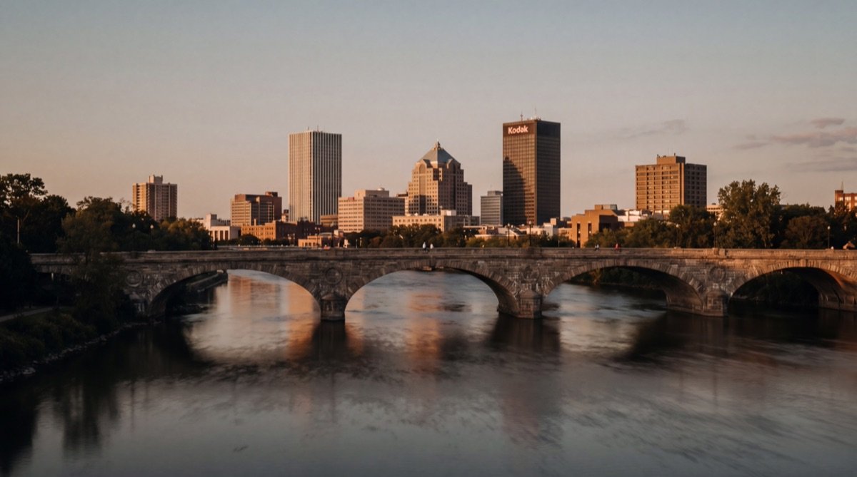 Rochester, New York — golden-hour city view