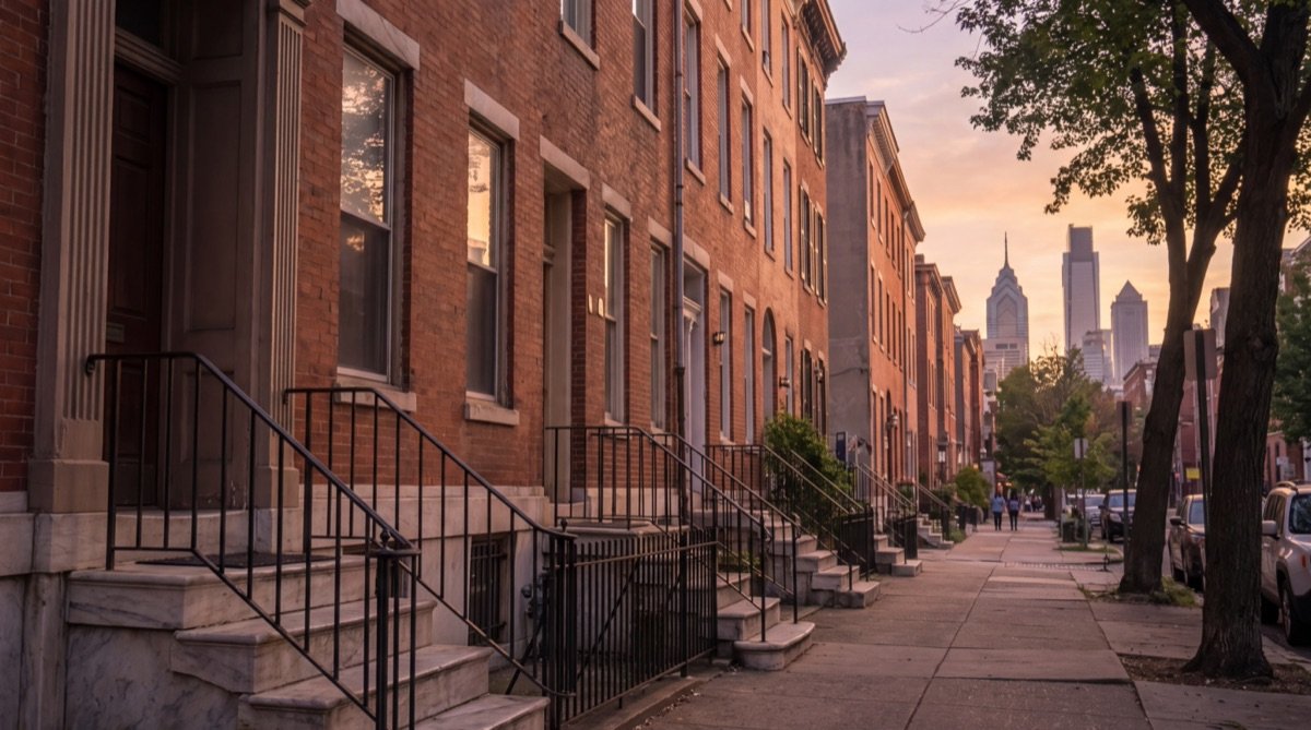 Philadelphia, Pennsylvania — golden-hour city view