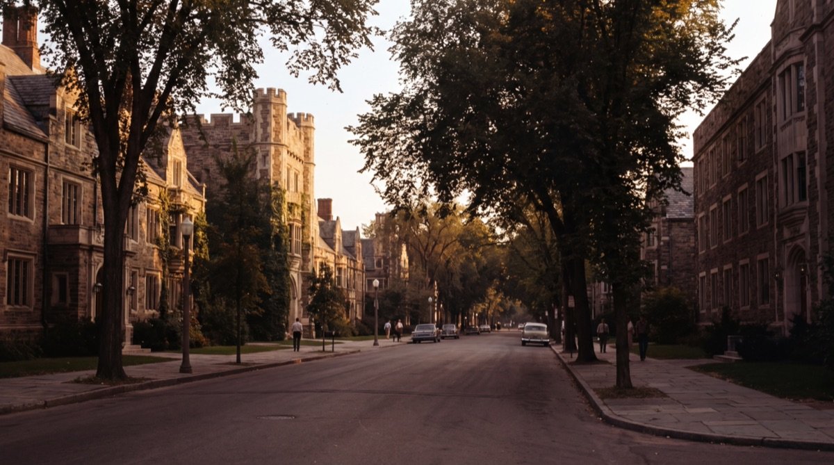 State College, Pennsylvania — golden-hour city view
