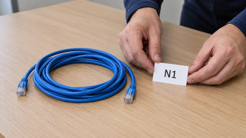 Identify the released network accessory group Provider identifies a released network cable before packing