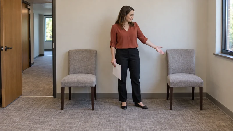 Reconcile the room before releasing the return Venue employee checks a returned ordinary chair group