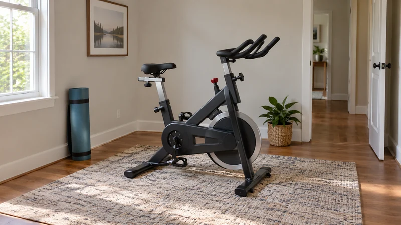 An exercise bike placed in an Allentown PA home exercise room An exercise bike placed in an Allentown PA home exercise room