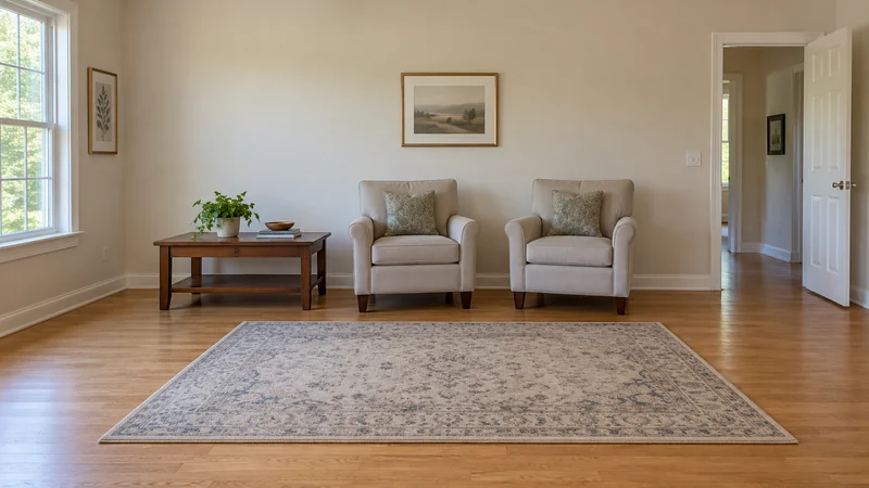 Owner furniture held together in a spare room during real estate staging Owner furniture held together in a spare room during real estate staging