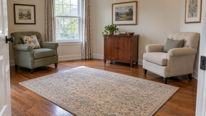 Two dry armchairs and a cabinet held in an Egg Harbor City NJ upstairs room