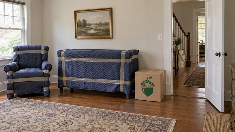 Retained furniture held in a suitable spare room Retained furniture held in a suitable spare room