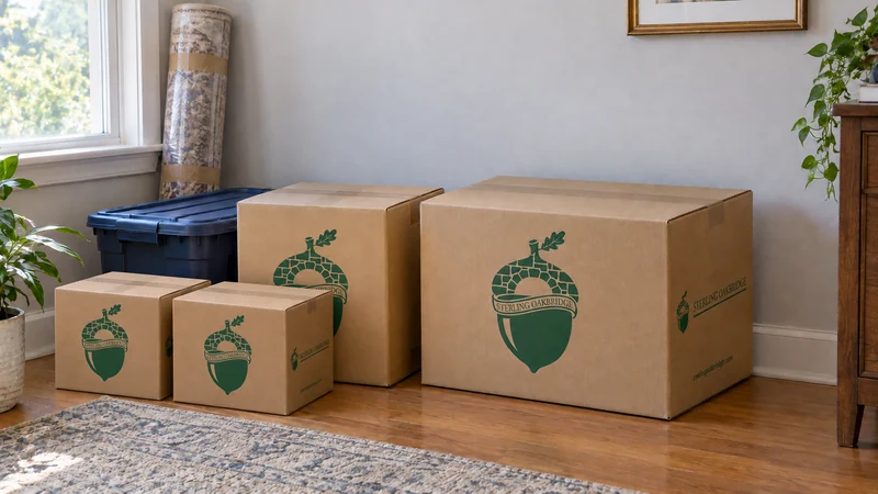 A smaller consolidated pickup group with compact Book, medium and broad linen cartons A smaller consolidated pickup group with compact Book, medium and broad linen cartons