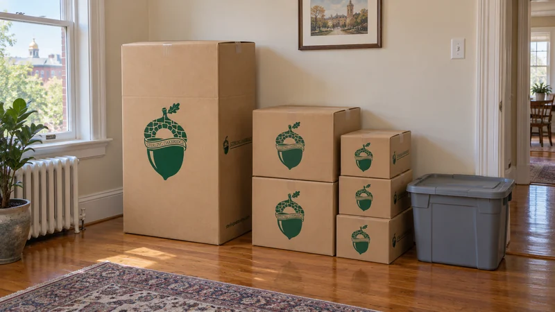 Wardrobe, medium and Book cartons grouped with a customer tote for a smaller pickup Wardrobe, medium and Book cartons grouped with a customer tote for a smaller pickup