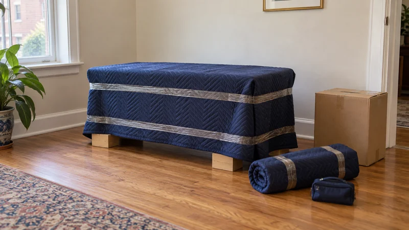 A protected desk body with its removed long legs kept in one protected bundle A protected desk body with its removed long legs kept in one protected bundle