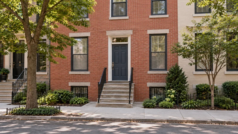 Review the whole stoop, landing, doorway and continuing route before carrying furniture. A complete representative Washington stoop, landing and entry