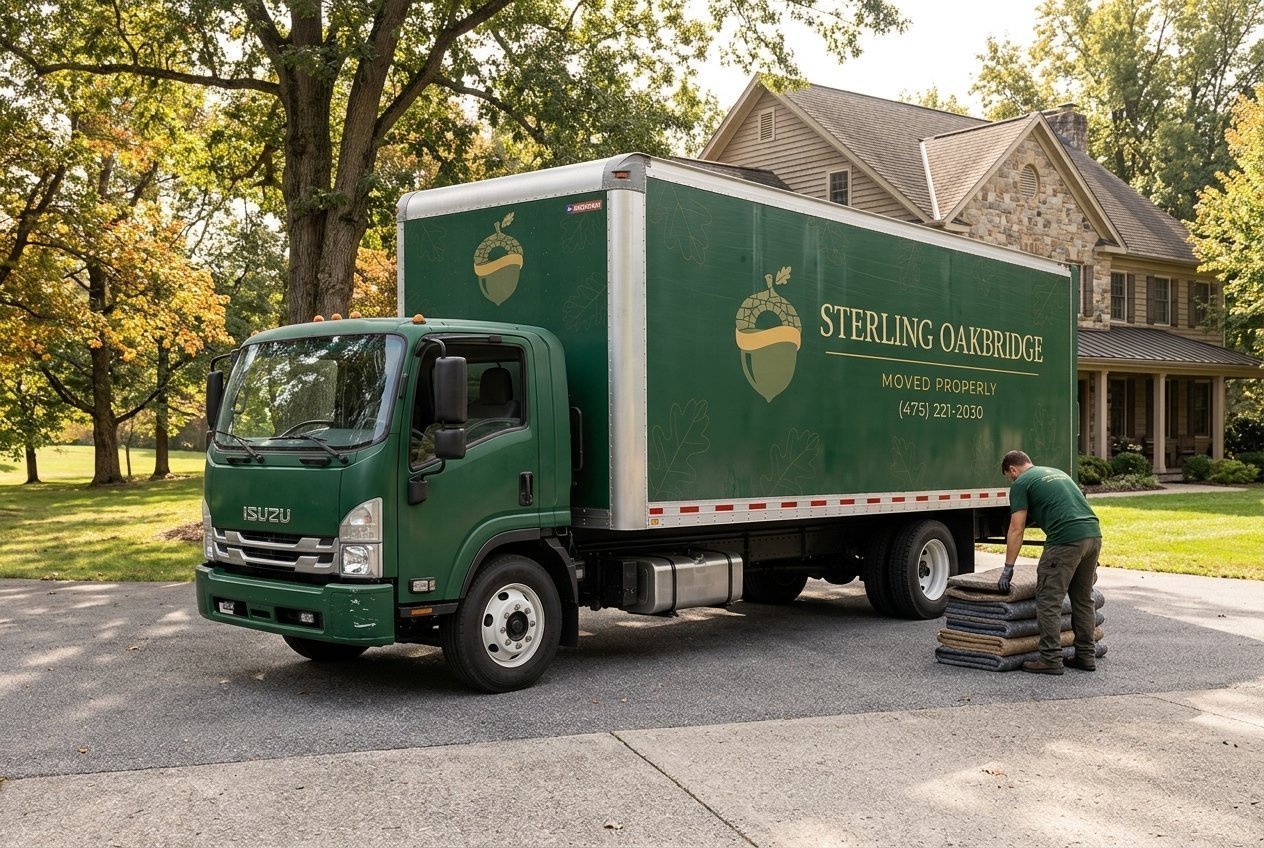 Sterling Oakbridge truck at a Pennsylvania home Sterling Oakbridge truck at a Pennsylvania home
