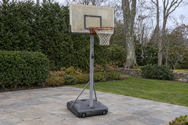 An old freestanding basketball hoop reviewed before a Greenwich long-distance move An old freestanding basketball hoop reviewed before a Greenwich long-distance move