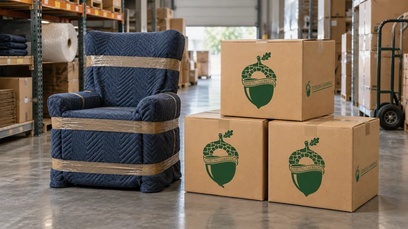 A separated household shipment protected for storage A separated household shipment protected for storage