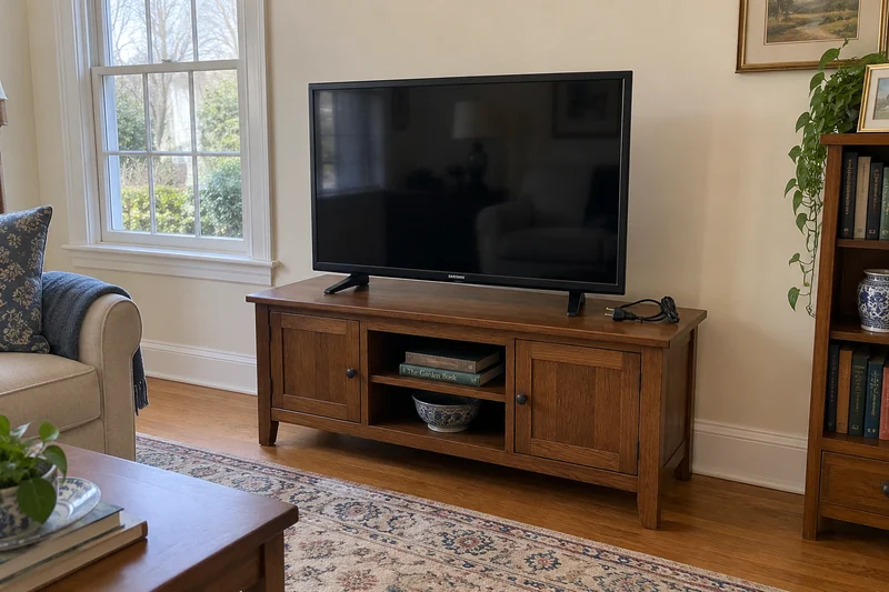 An old unplugged television reviewed before an illustrative Southampton replacement
