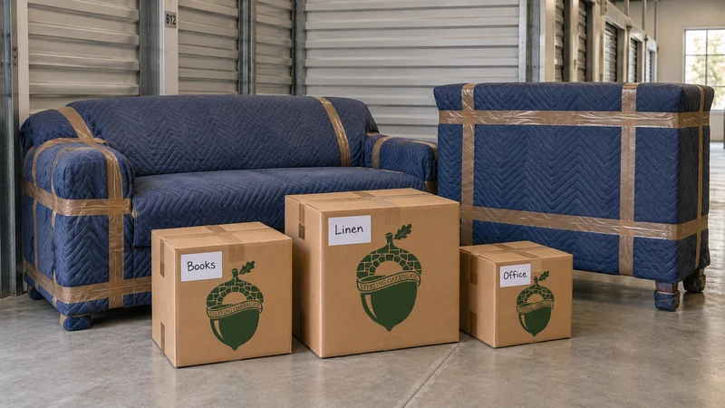 An identified household shipment protected and grouped in a representative storage bay An identified household shipment protected and grouped in a representative storage bay