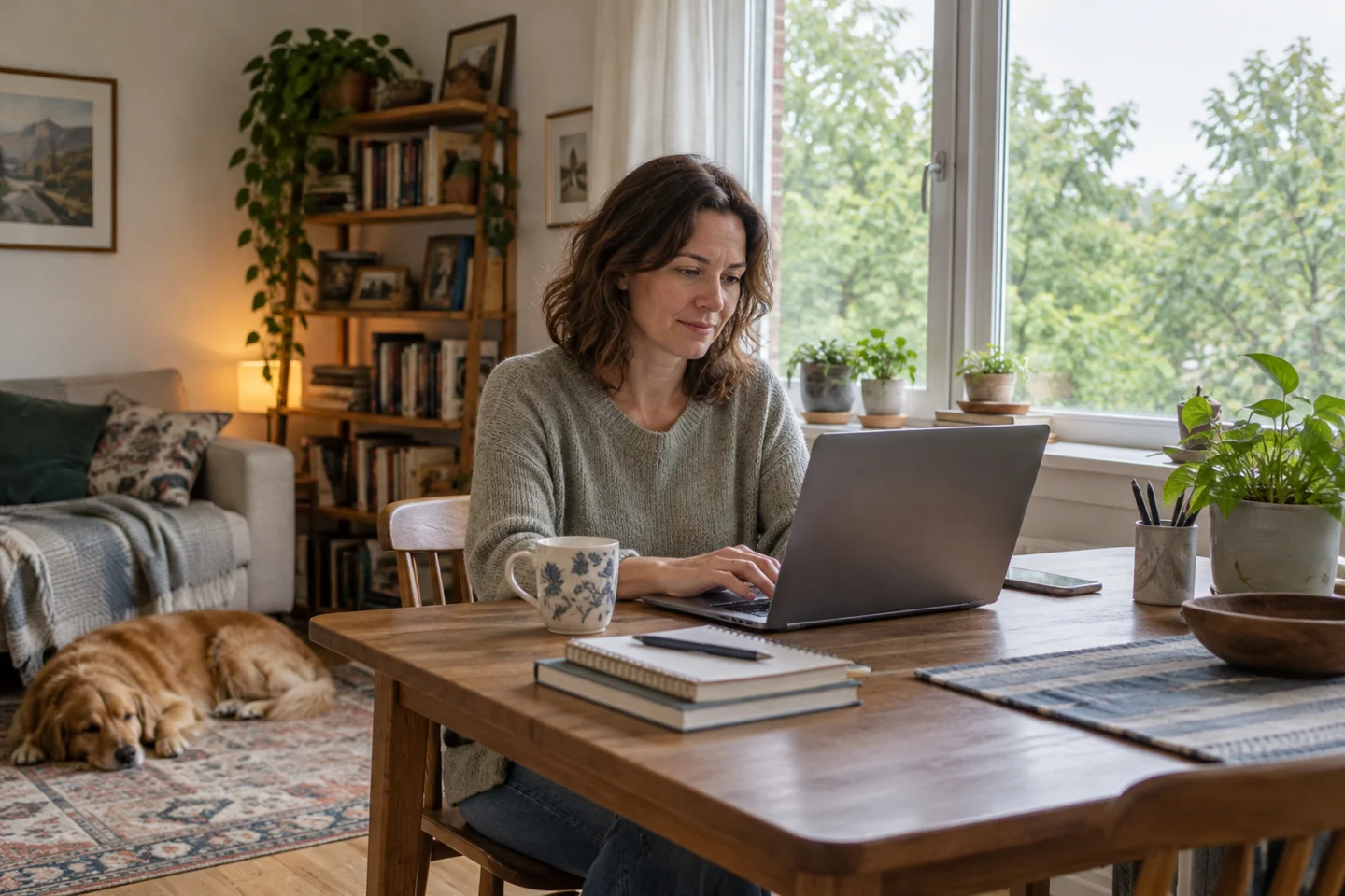 Keep a workable place to earn remotely Keep a workable place to earn remotely — generated editorial illustration